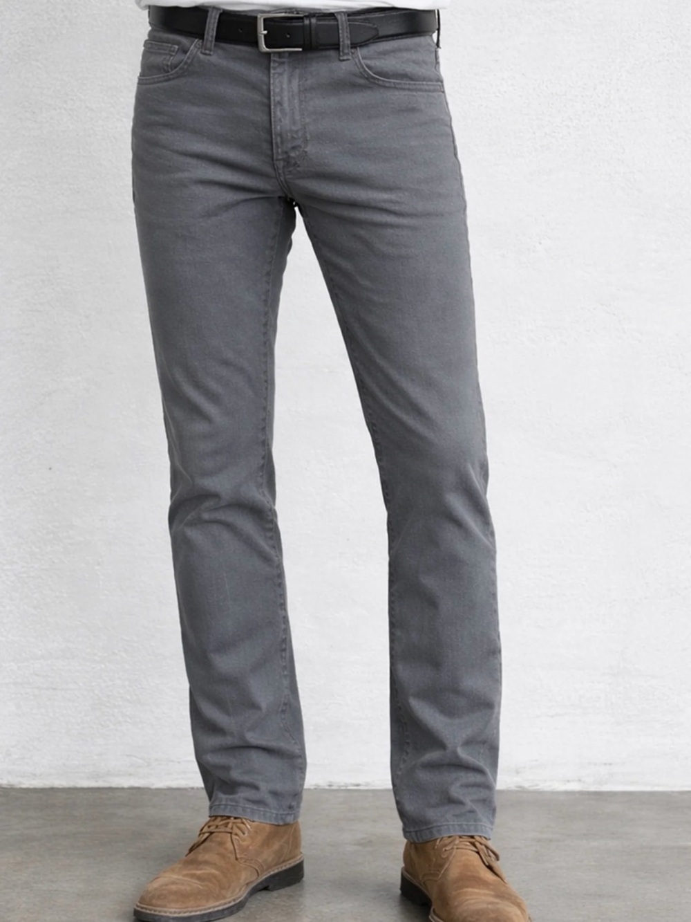 Fidelity Denim “Jimmy” Slim Straight Gray Jeans - Color “Titan”
